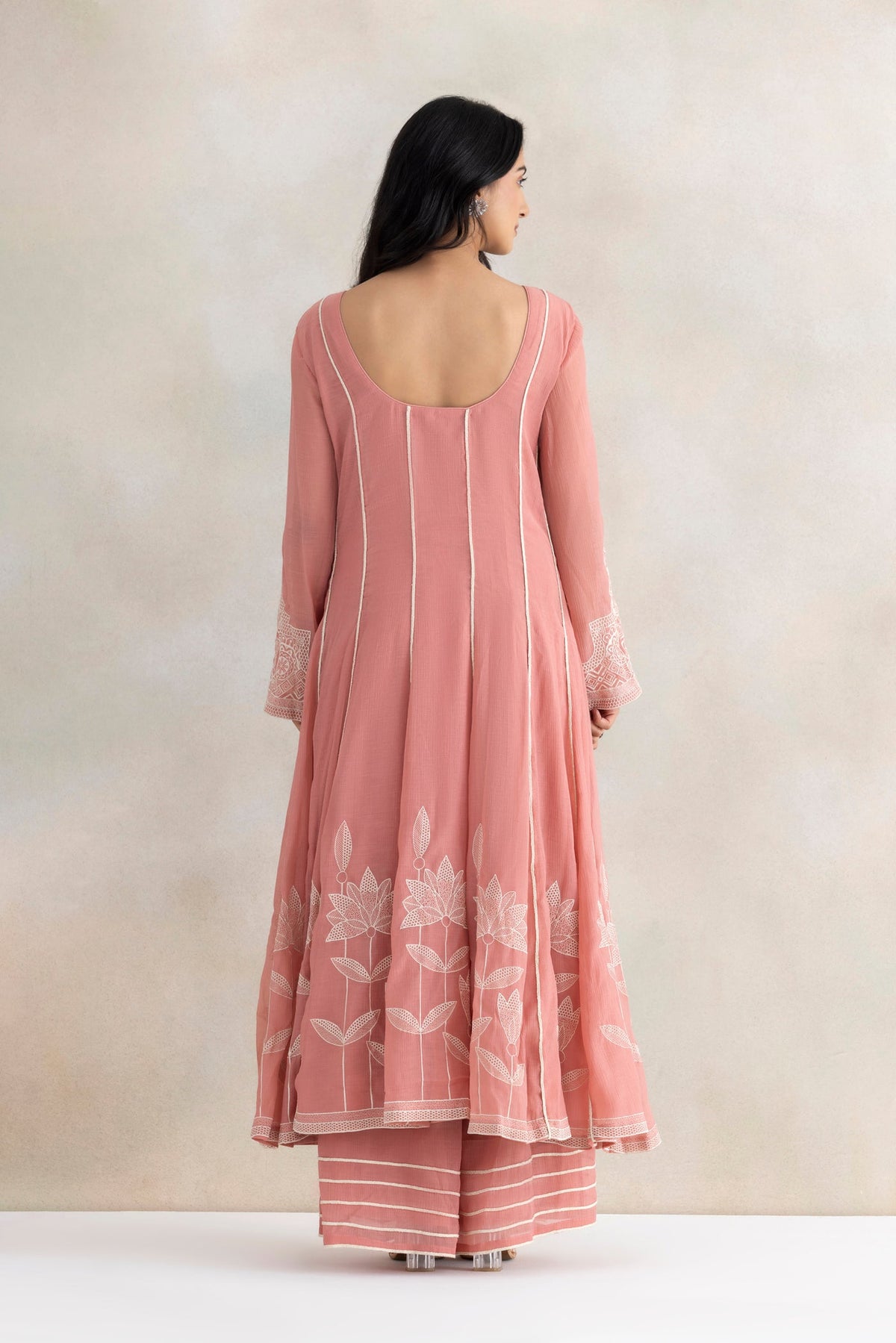 Lace Noor Anarkali Set