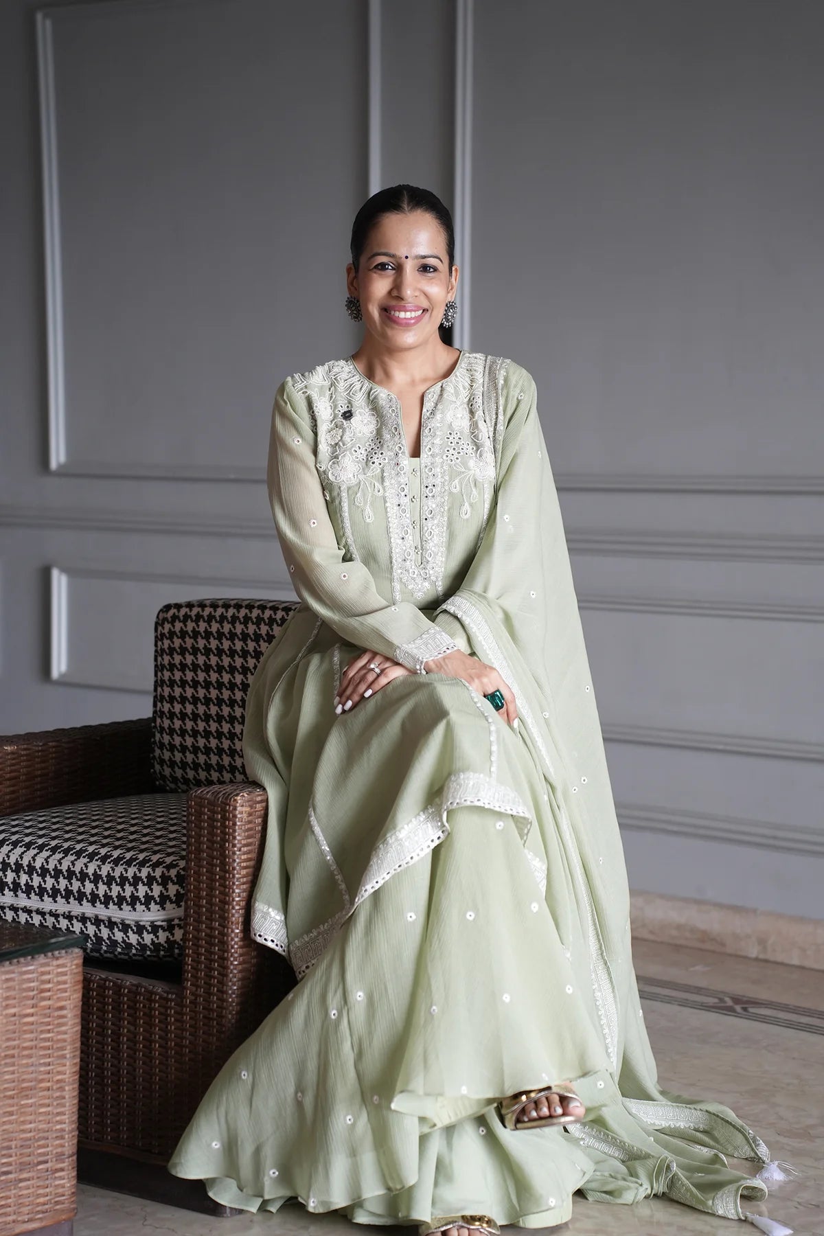 Nisha In Pastel Noor Suit Set