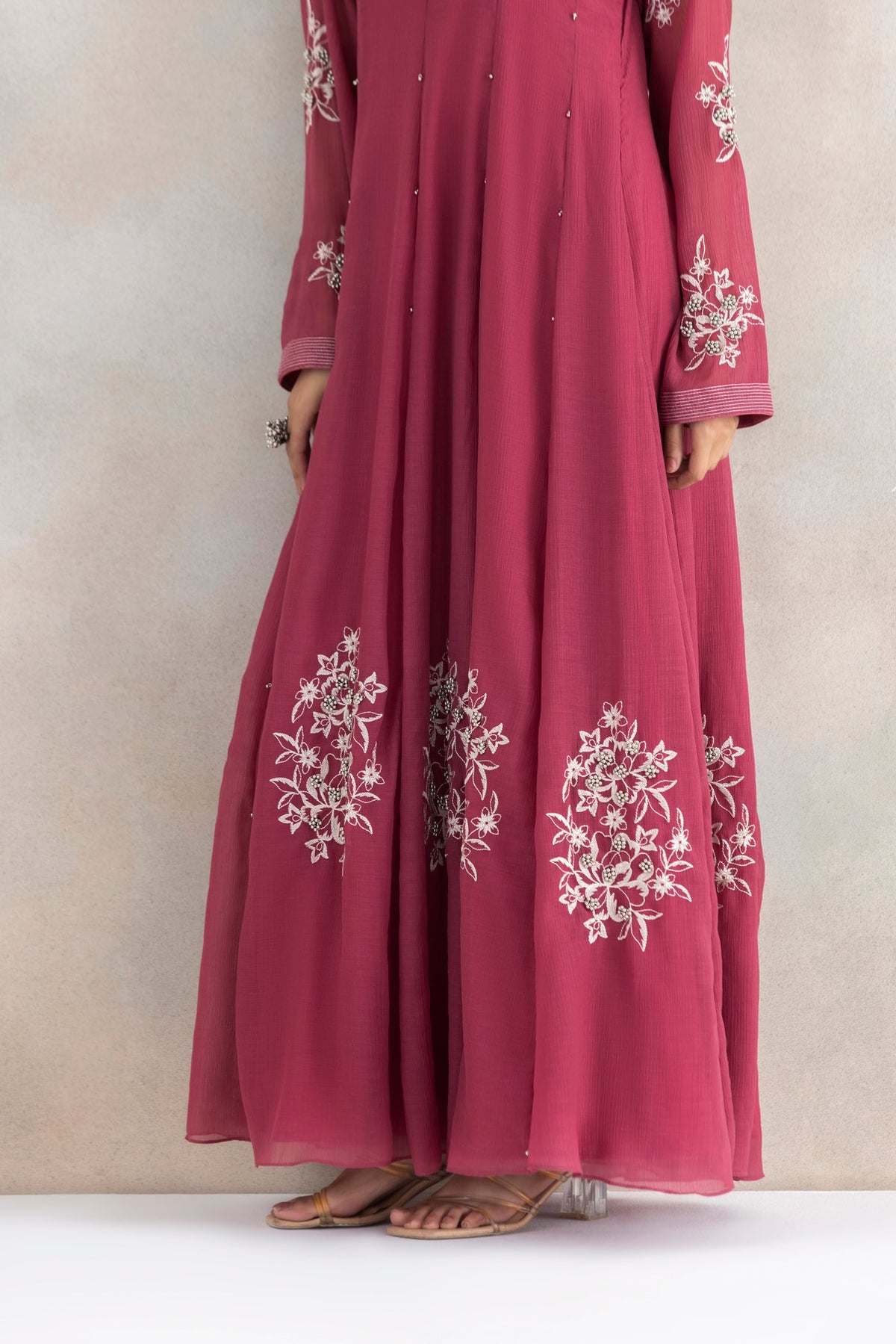Ivory Ghungroo Anarkali