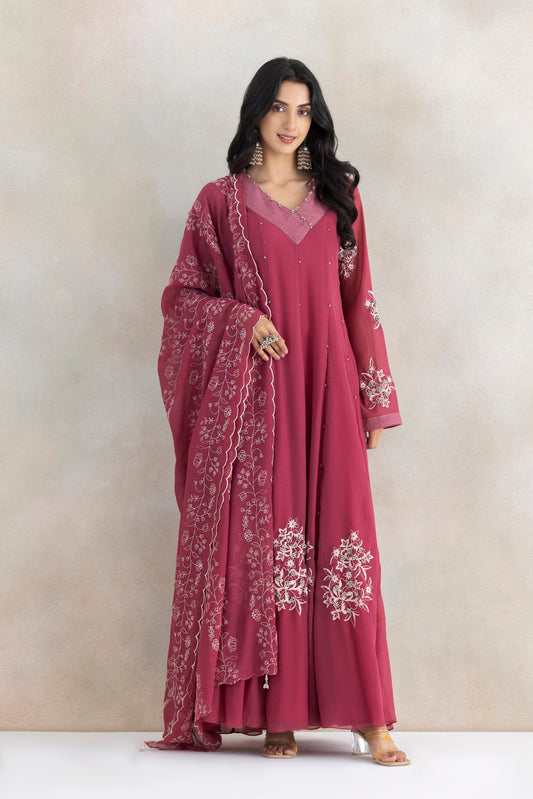 Ivory Ghungroo Anarkali