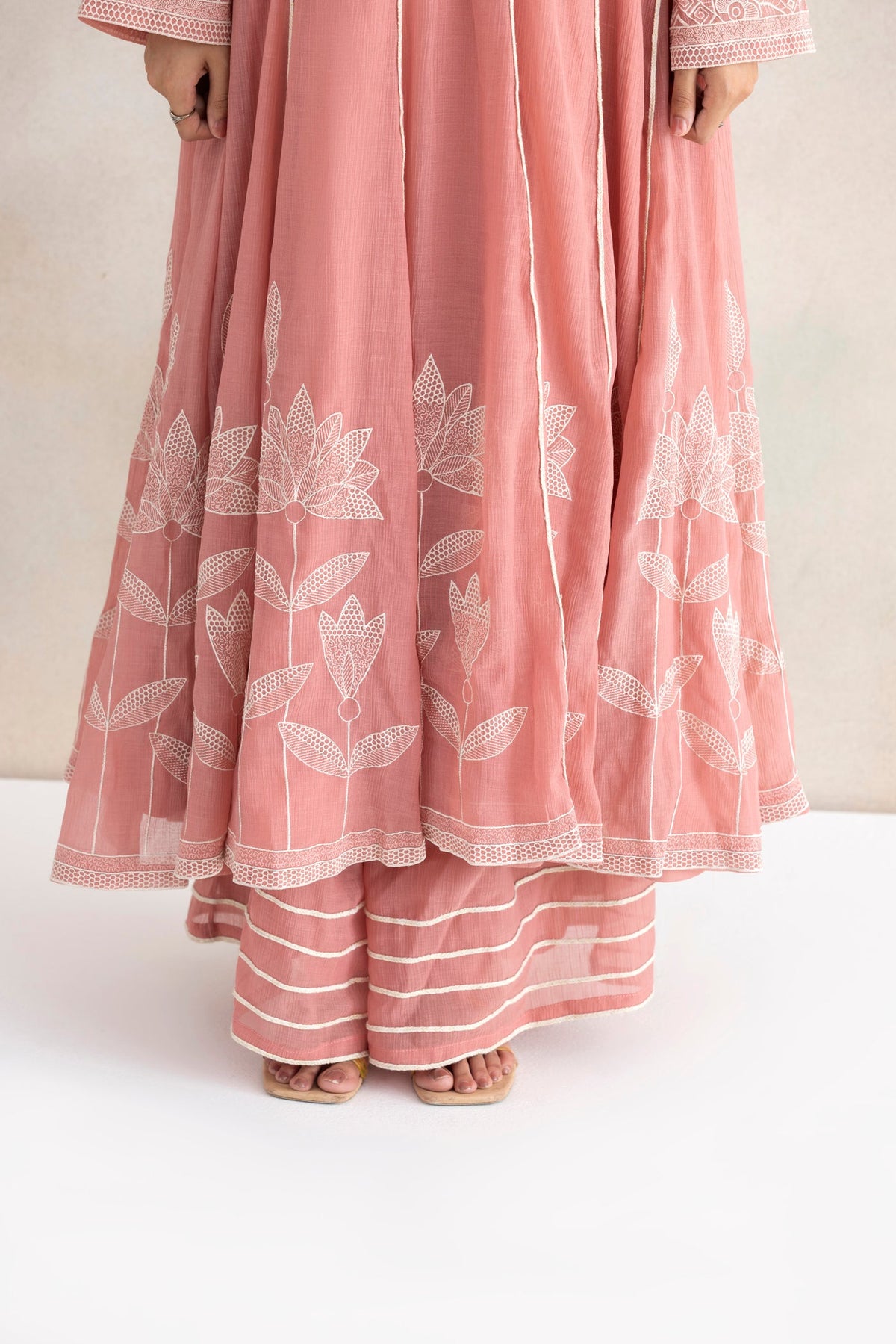 Lace Noor Anarkali Set