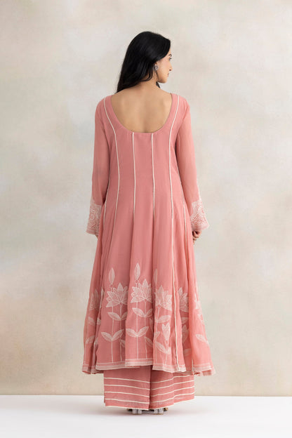 Lace Noor Anarkali Set
