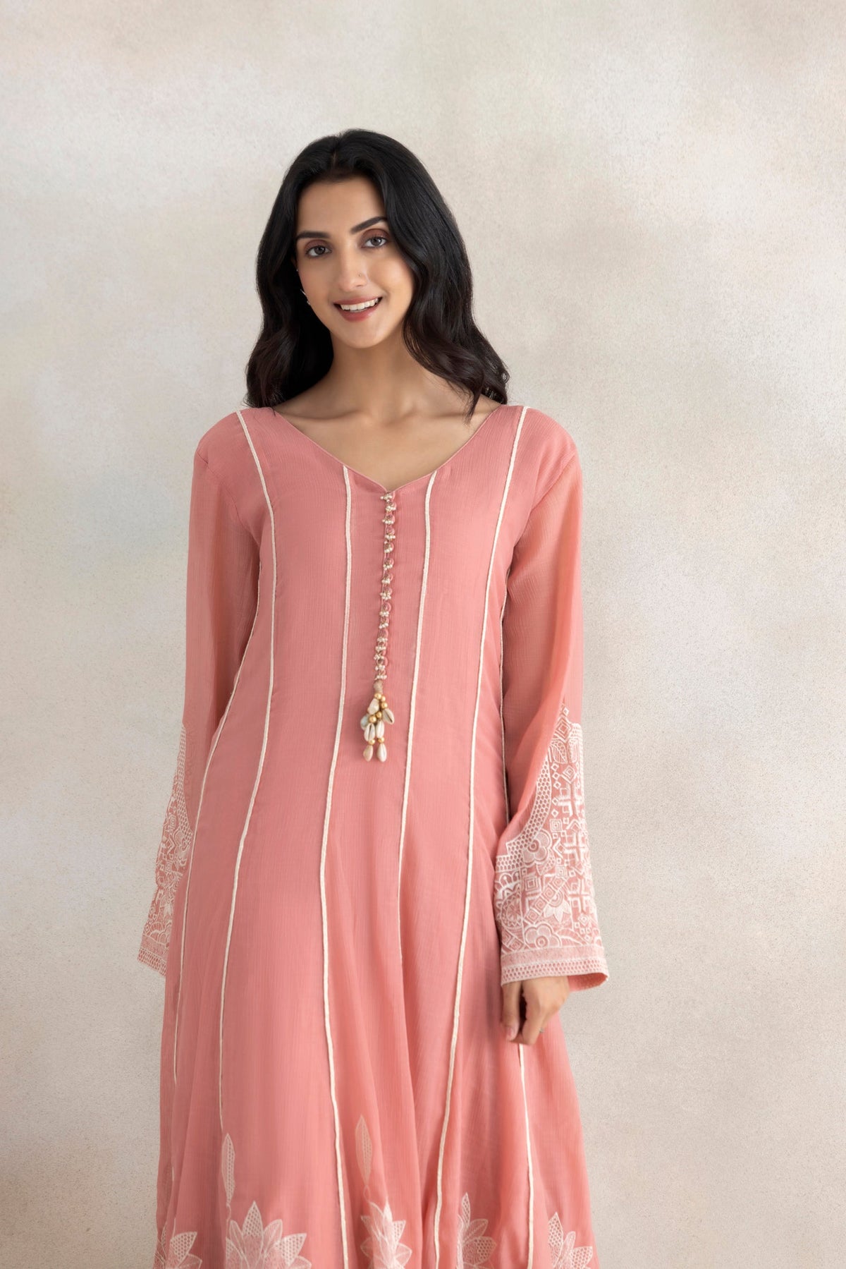 Lace Noor Anarkali Set