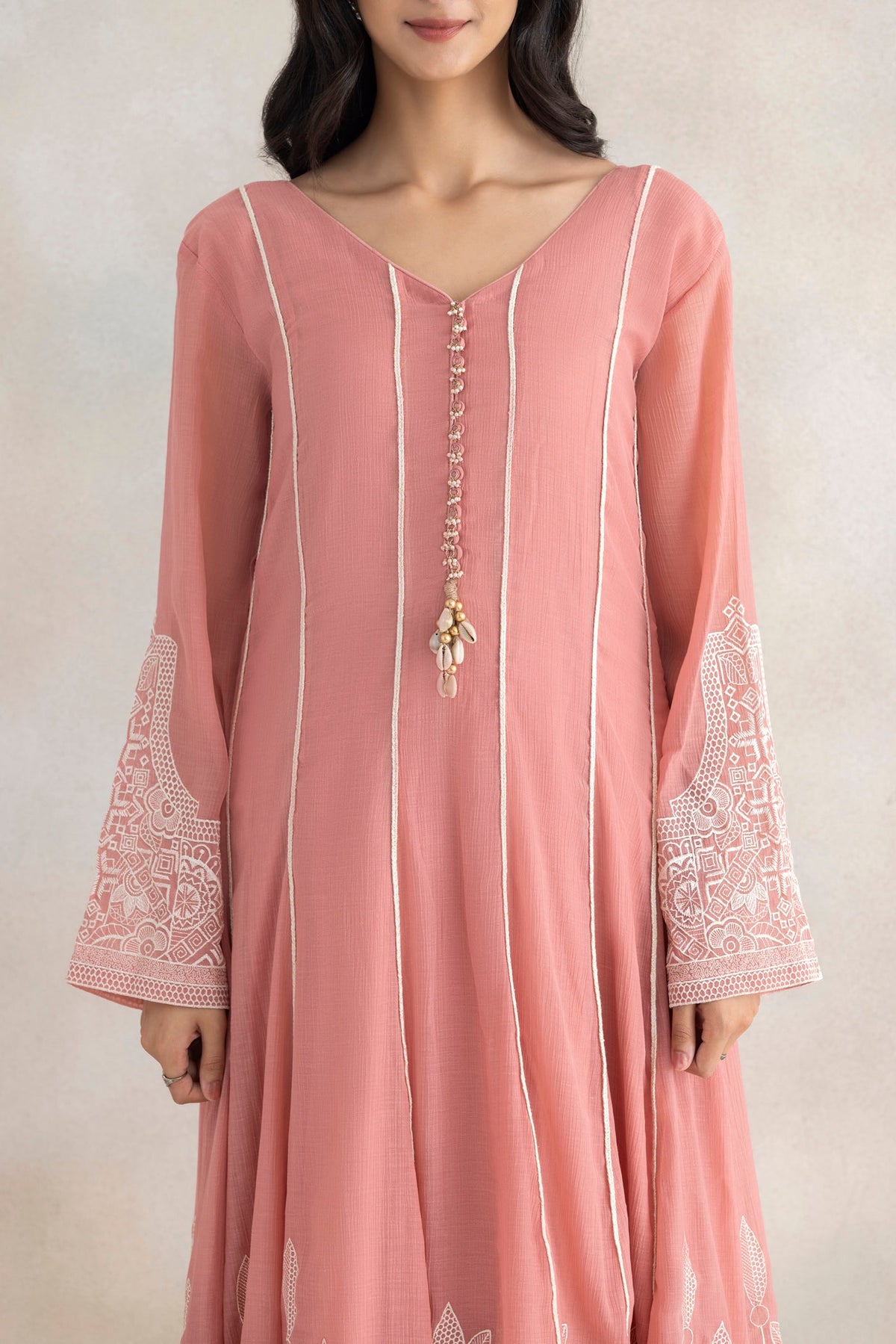 Lace Noor Anarkali Set